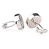 Watch Movement Herren Manschettenknöpfe Cufflinks Steampunk Uhrwerk Uhr Bewegung Edelstahl Silber - 